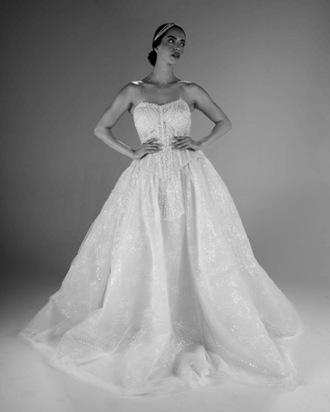 Rose Ombre Satin Mini Dress - Alternate View